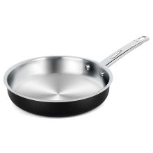 Fry Pan with Stainless Steel Handle