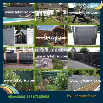 PVC strip screen fence for privacy garden