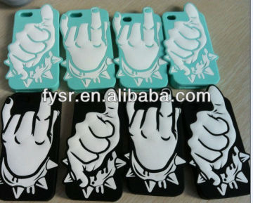 3D fingers silicone mobile phone case fingers phone covers