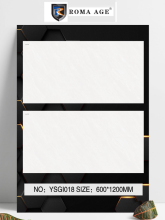 600*1200 Pure White Bathroom Glazed Tile