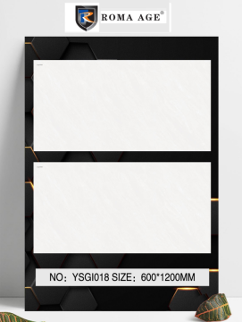 600*1200 Pure White Bathroom Glazed Tile
