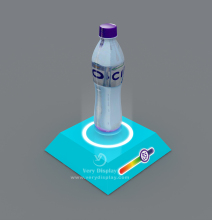 Mineral Water bottle levitation display