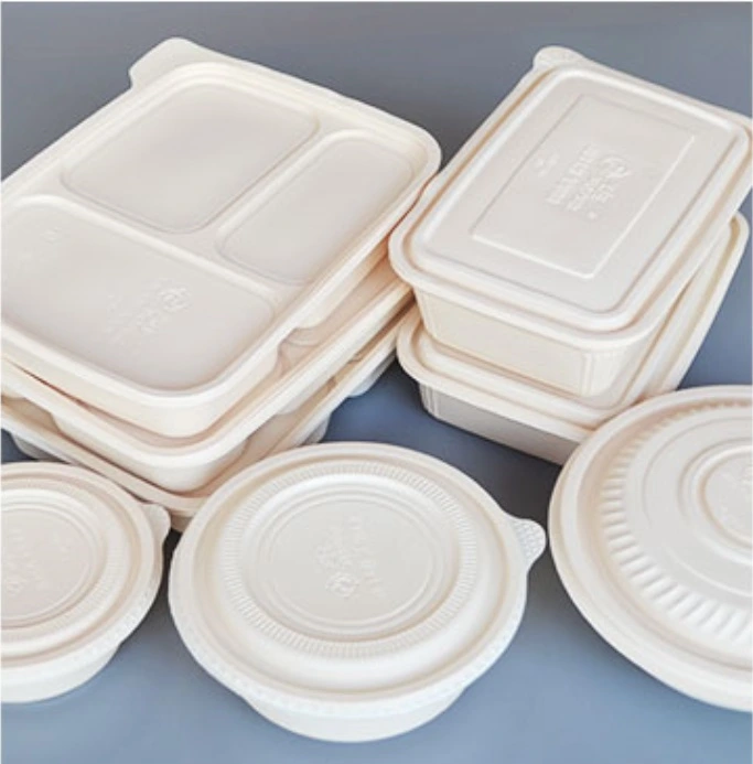 New Products Bagasse Paper Pulp Plates Biodegradable Round Lunch Plate
