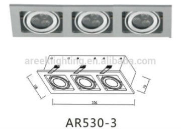 LED aluminium square downlight 9w led downlight