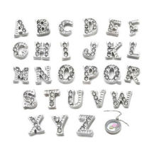 Wholesale 26 Initial Letter A-Z Crystal Floating Charms Living Memory Lockets