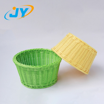 Oval poly vegetable fruit storage basket for supermarket