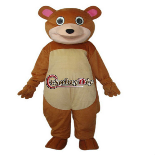 hot sale plush Round Mouth Bear mascot costume inflatable mascot costume