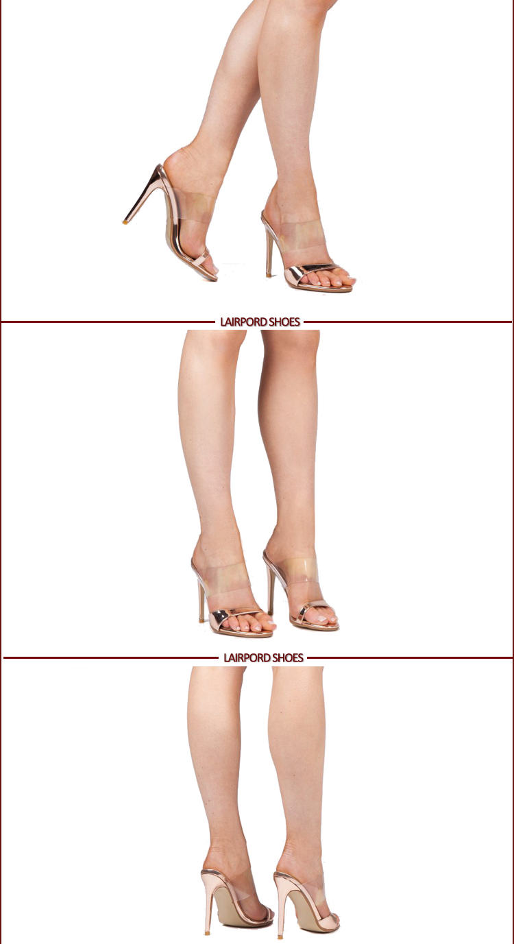 Women's Ankle open toe pvc PU Sandals