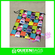 2015 Fashion saddlebrown calico drawstring bag with nice color