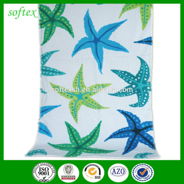 China beach towel,itsa beach towel,double wide printed starfish beach towel