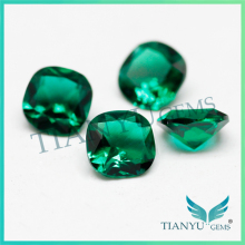 Wholesale blue emerald stone bulk gemstone /rough cut synthetic raw emerald stone for sale