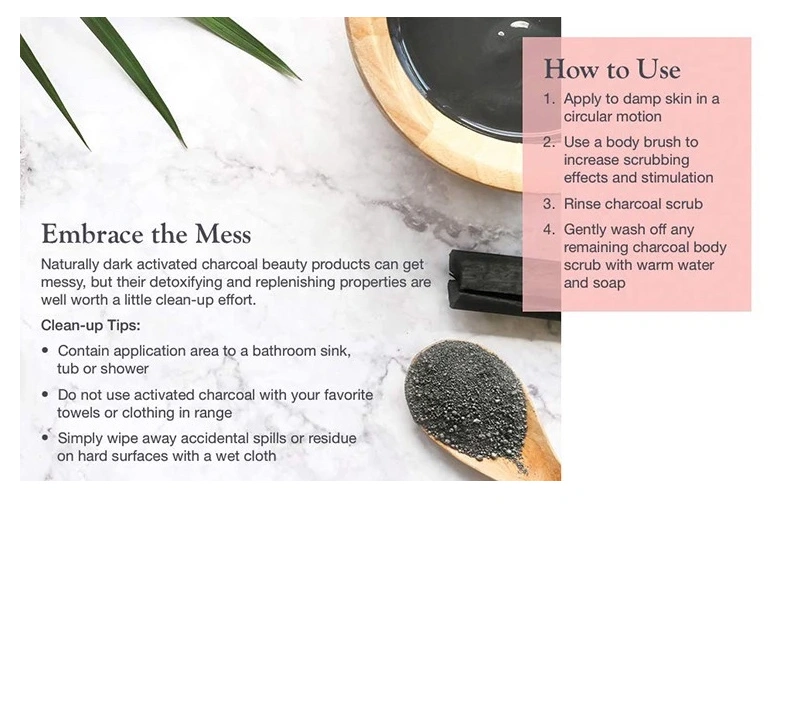 100% Nature Mineral Facial Exfoliating Scrub Anti Aging Wholesale Bamboo Charcoal Scrub Body Face Scrub