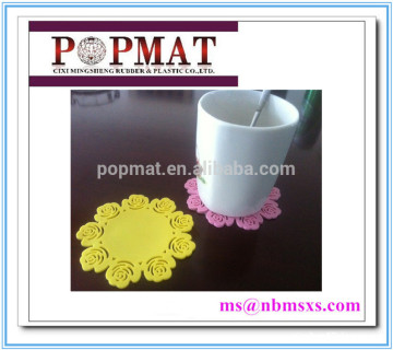 Fashion High quality low price silicone coaster