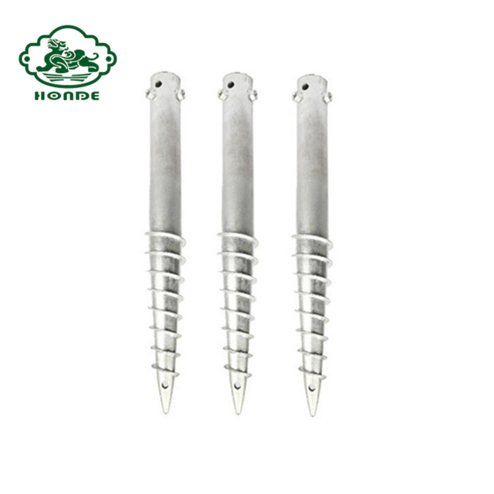 galvanized ground screw foundation