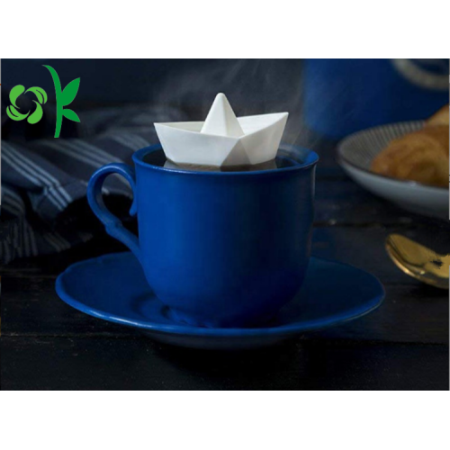 Бумажная лодка с рисунком Креативный силиконовый фильтр Infuser Strainer