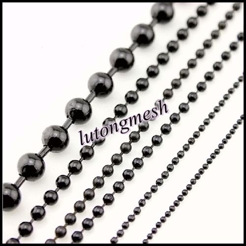 lutongmesh Black Metal Ball Chain Curtain