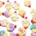 Nuovo Arriva 24 * 28 MM Polymer Clay Cake Beads Kawaii Clay Sprinkles Cupcake Cabochons Hair Bow Center DIY - 100 Pz / Borsa