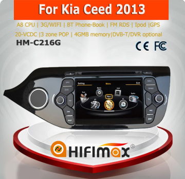 Hifimax car dvd gps car navigation for KIA CEED radio 2012 2013 2014 /for kia ceed 2 din car radio