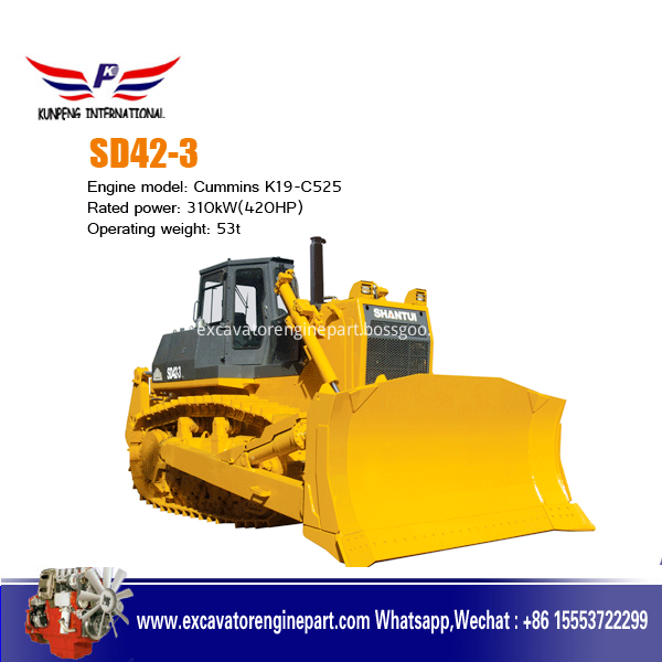 Equipamento de construção Shantui SD42-3 420HP swamp bulldozer Construction equipment Shantui SD42-3 420HP swamp bulldozer