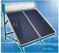 Flat panel pressurized solar water heater