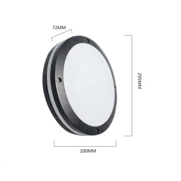 Luz LED 18W Luz de parede exterior moderna exterior