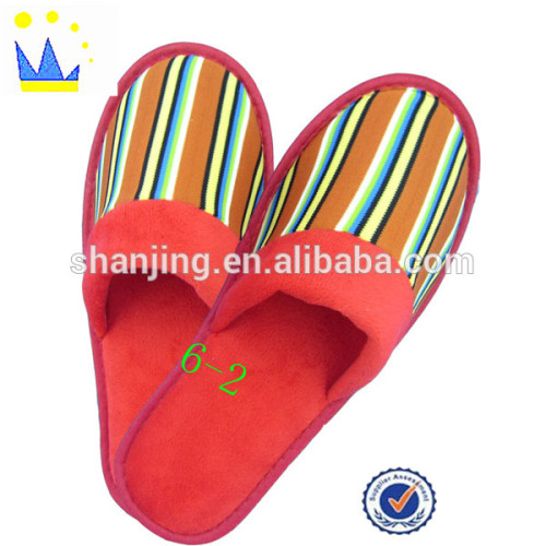 colorful kintting stripes slippers new design indoor slipper