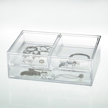 Beautiful Clear Acrylic Desktop Cosmetic Display Set