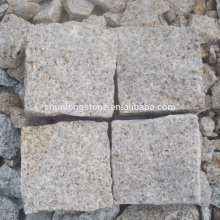 Sand color granite cube stone,paving stone,garden stone