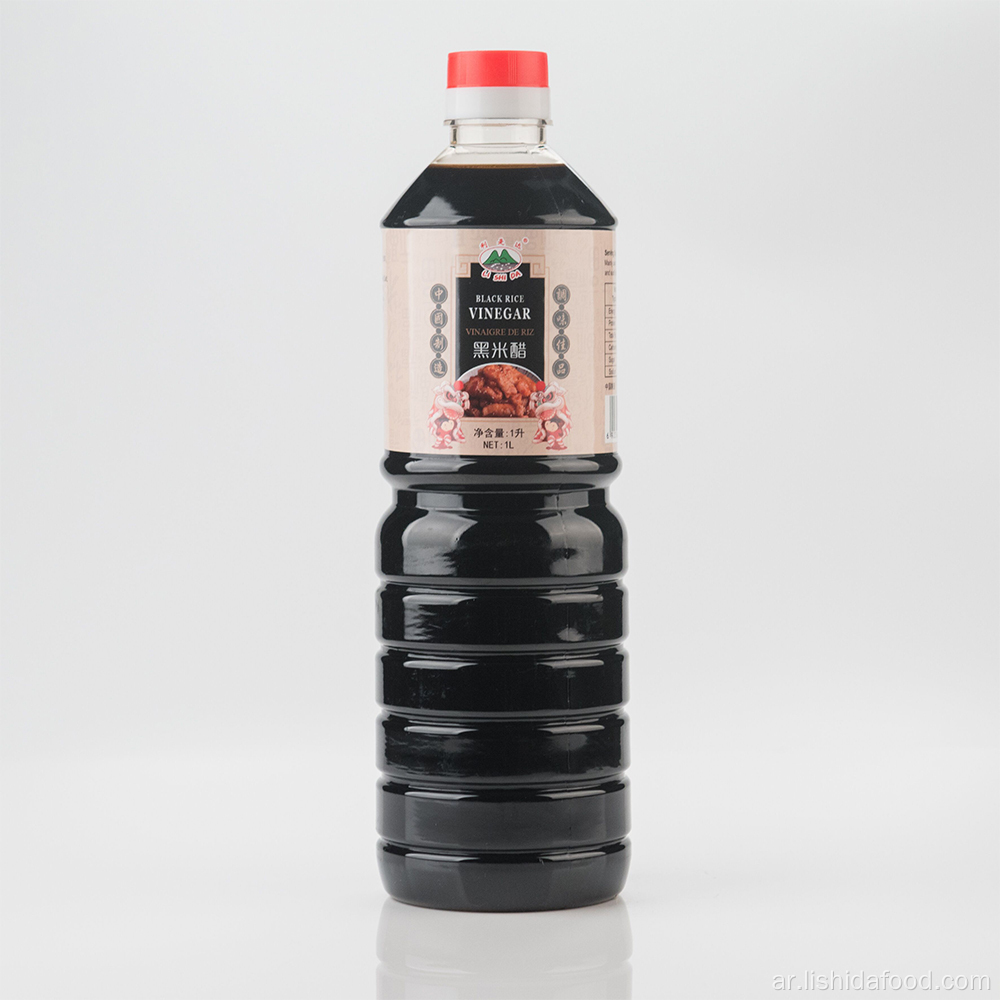 1000 مل زجاجة بلاستيكية الخل الأرز الأسود