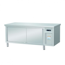 single - pass warm - up dish table