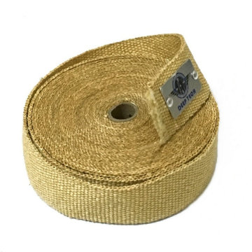 10m x 2" Beige Exhaust Muffler Pipe Header Heat Resistant Exhaust Wrap With Vermiculite Coating 10 Pcs Cable Ties