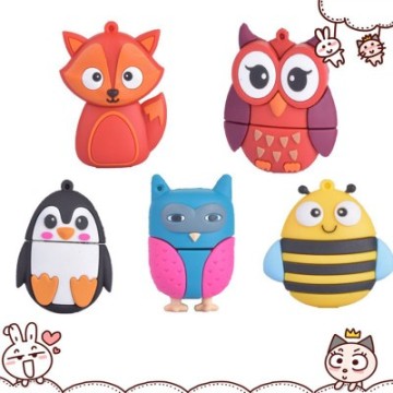 Owl Fox Bee Penguin Shaped Pendrive