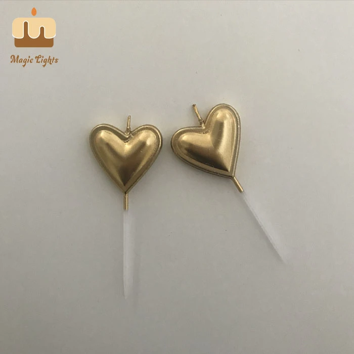 Top Heart Shaped Candles Gold Supplier