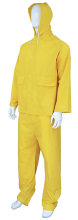 Heavy Duty Yellow Working PVC Rain Coat Suit