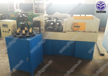 steel pipes thread rolling machine with three shaft