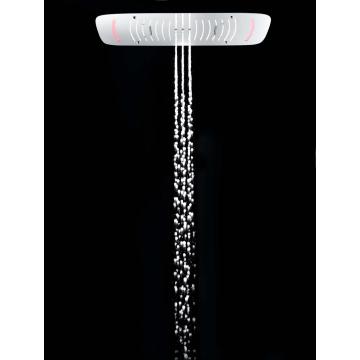 Cabezal de ducha tipo lluvia para baño con rociador superior LED