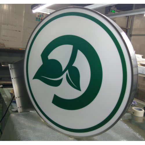 Circular custom made commericial light boxes