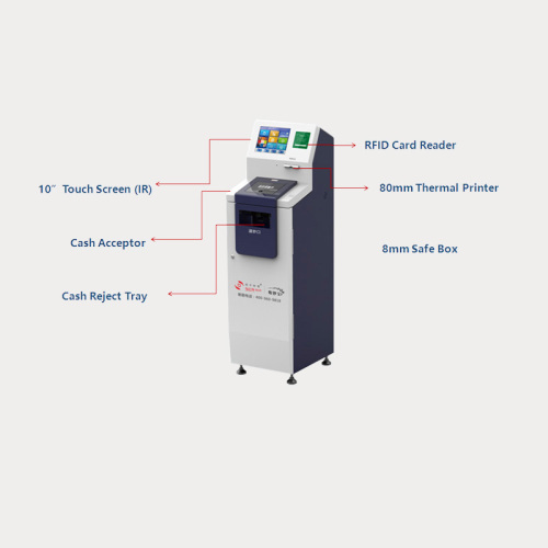 Standalone Self service Cash Deposit Kiosk for Supermarket chain stores, Money changer points