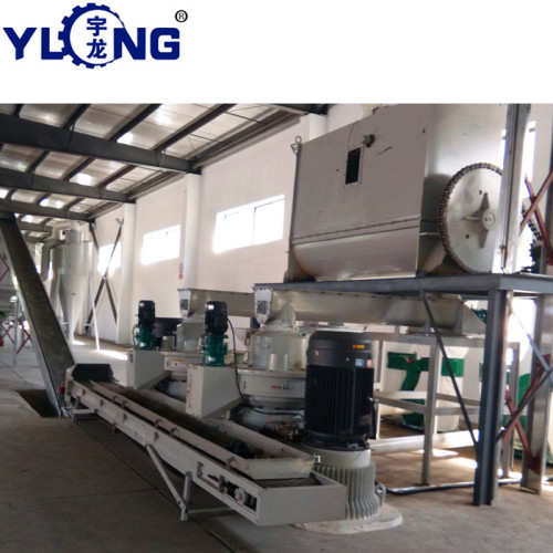 Timer waste wood pellet making line