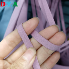 Banda elástica de nylon de pelúcia para vestuário de sutiã/sapatos/têxteis domésticos
