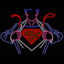 SUPER MAN NEON SIGN