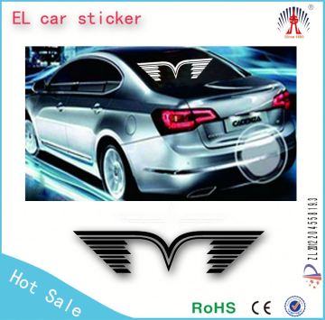 custom equalizer electroluminescent car sticker, el car sticker