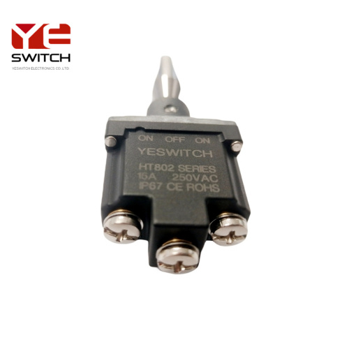 Yeswitch HT802 SPDT ऑन-ऑफ-ऑन-ऑन क्रैम ट्रक टॉगल स्विच