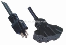 NEMA UL cUL 4 outlet 3 conductor cord set extension cord Overcurrent protector