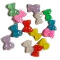 Produits de vente chaude Mini coloré petit ours en vrac résine Cabochons Kawaii Pastel dos plat autocollants pour artisanat bricolage décorations