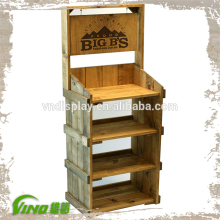 Wooden Goods Display Stand , Shelf Display , Pop Floor Display , supermarket floor display stand