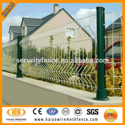 pvc coated & hot dipped galvanized welded steel wire mesh concrete fence