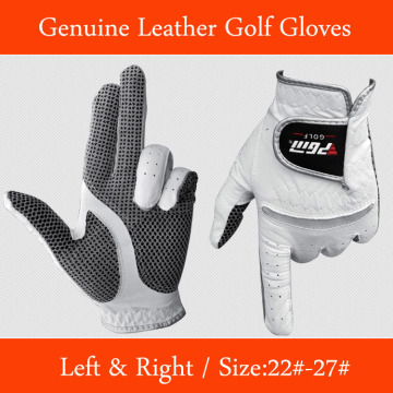 Genuine Leather Golf Gloves Men's Left Right Hand Soft Breathable Pure Sheepskin Golf Gloves Golf accessories