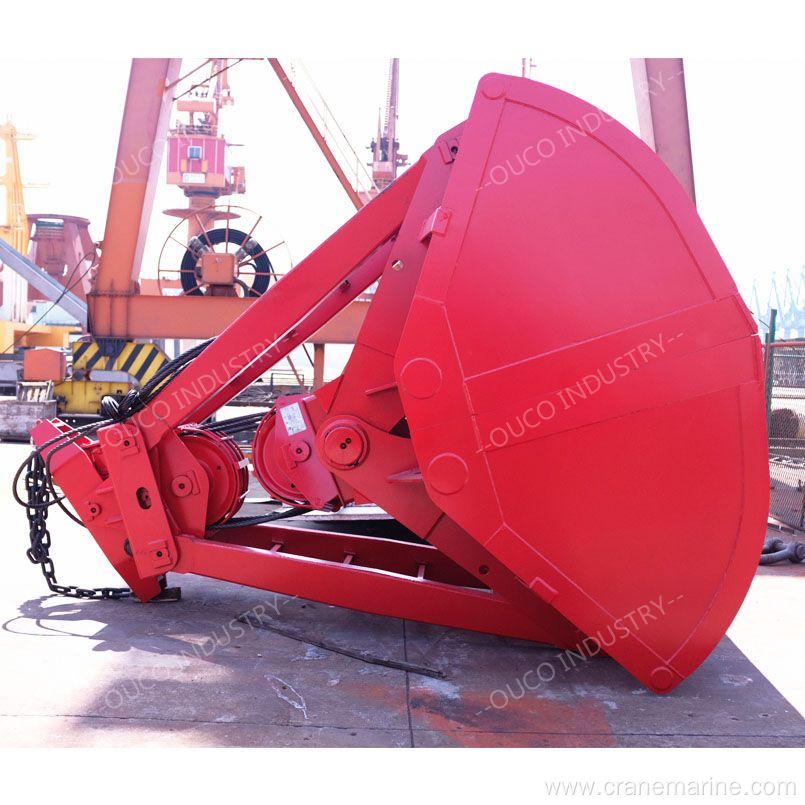 25T Two Rope Clamshell Grab with Mechanical grab For Bulk cargo