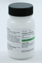 what happens when lithium chloride is heated